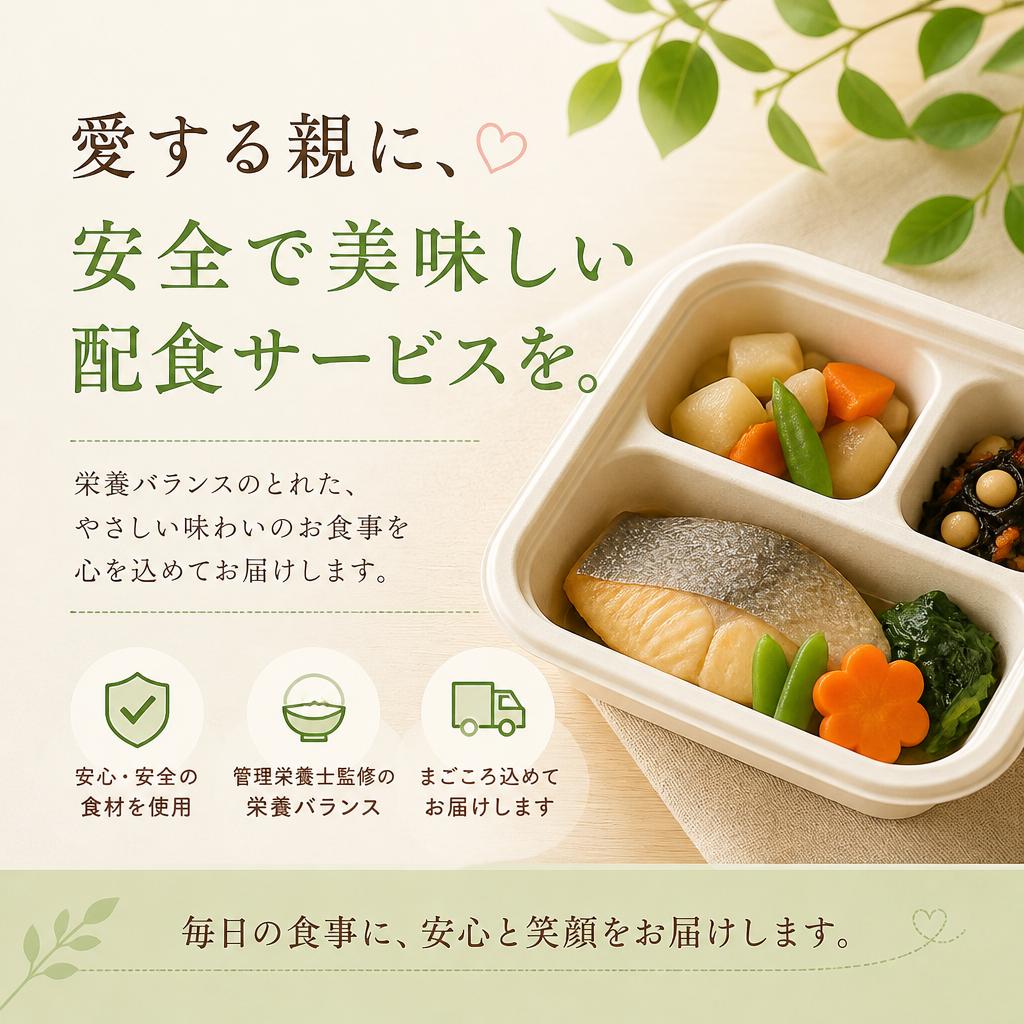 中原区下小田中｜離れて暮らす親に高齢者向けお弁当配食
