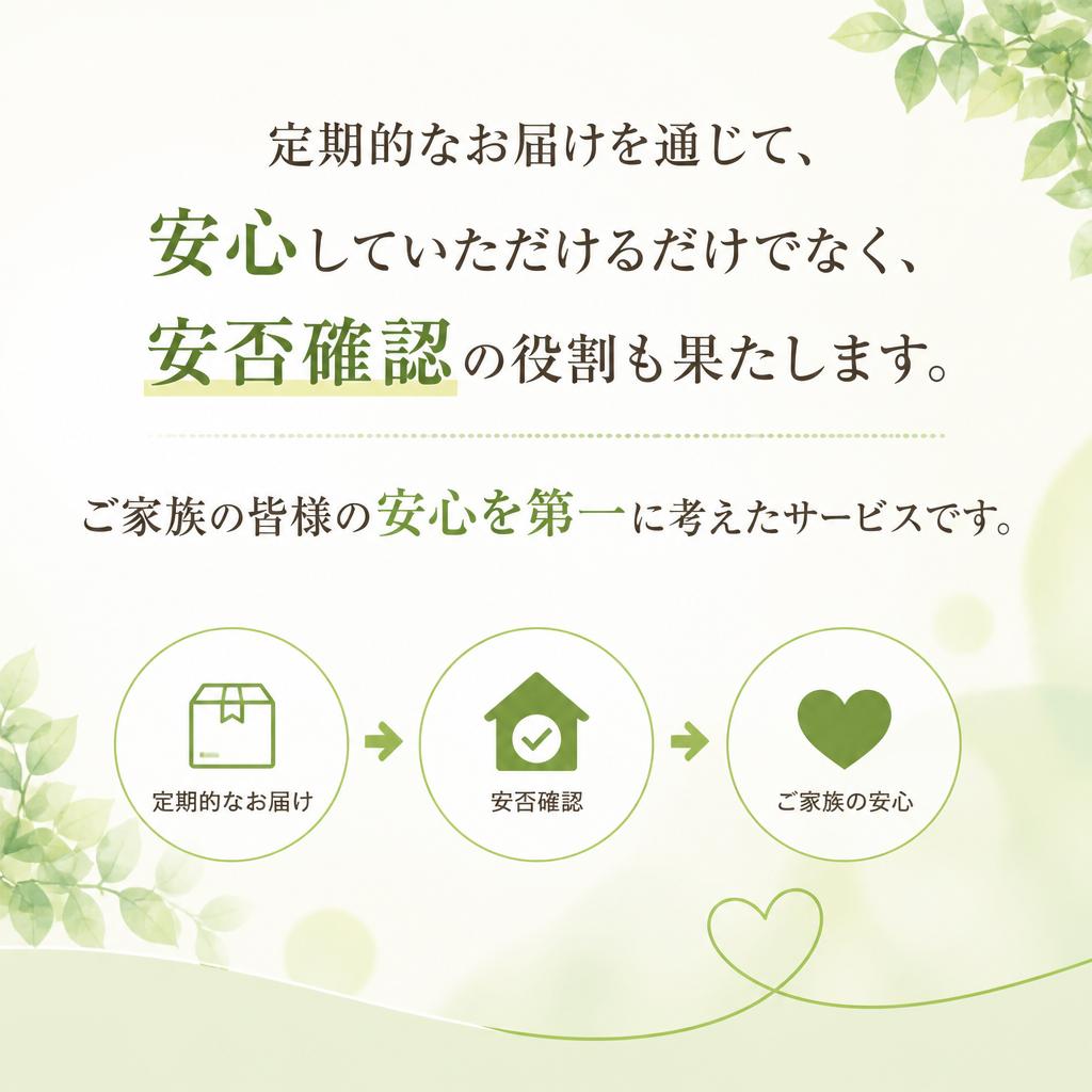 定期配達で安否確認もサポート